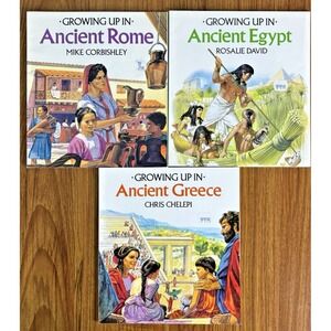 Growing Up In Ancient Rome ~ Egypt ~ Greece - Lot of 3 - EUC